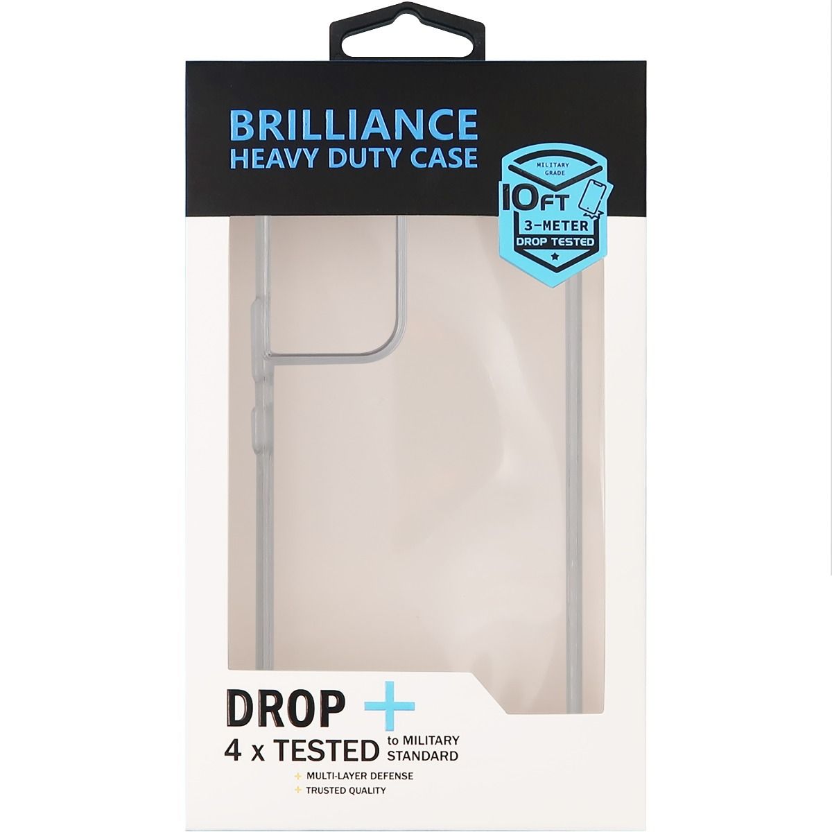 Brilliance HEAVY DUTY Samsung s22 plus Slim Series Case Clear