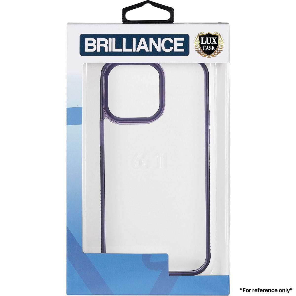 Brilliance LUX for Iphone 15 Pro 2.5MM Non-slip and highly transparent case Purple