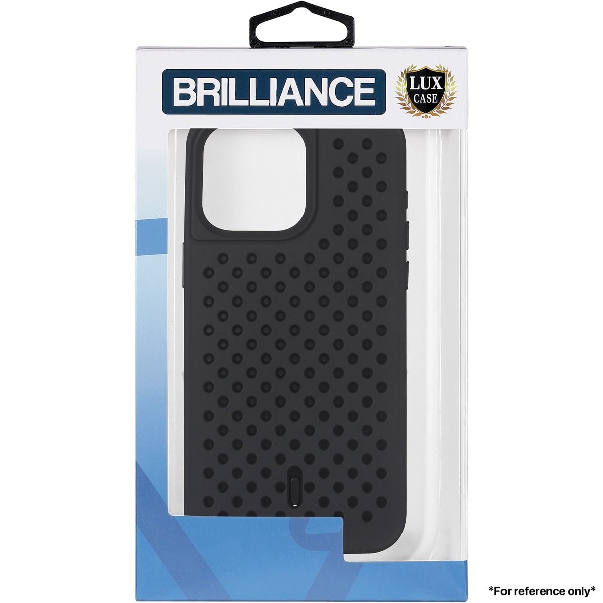 Brilliance LUX for Iphone 15 Pro Max Honeycomb Color Changing Thermal Case Black