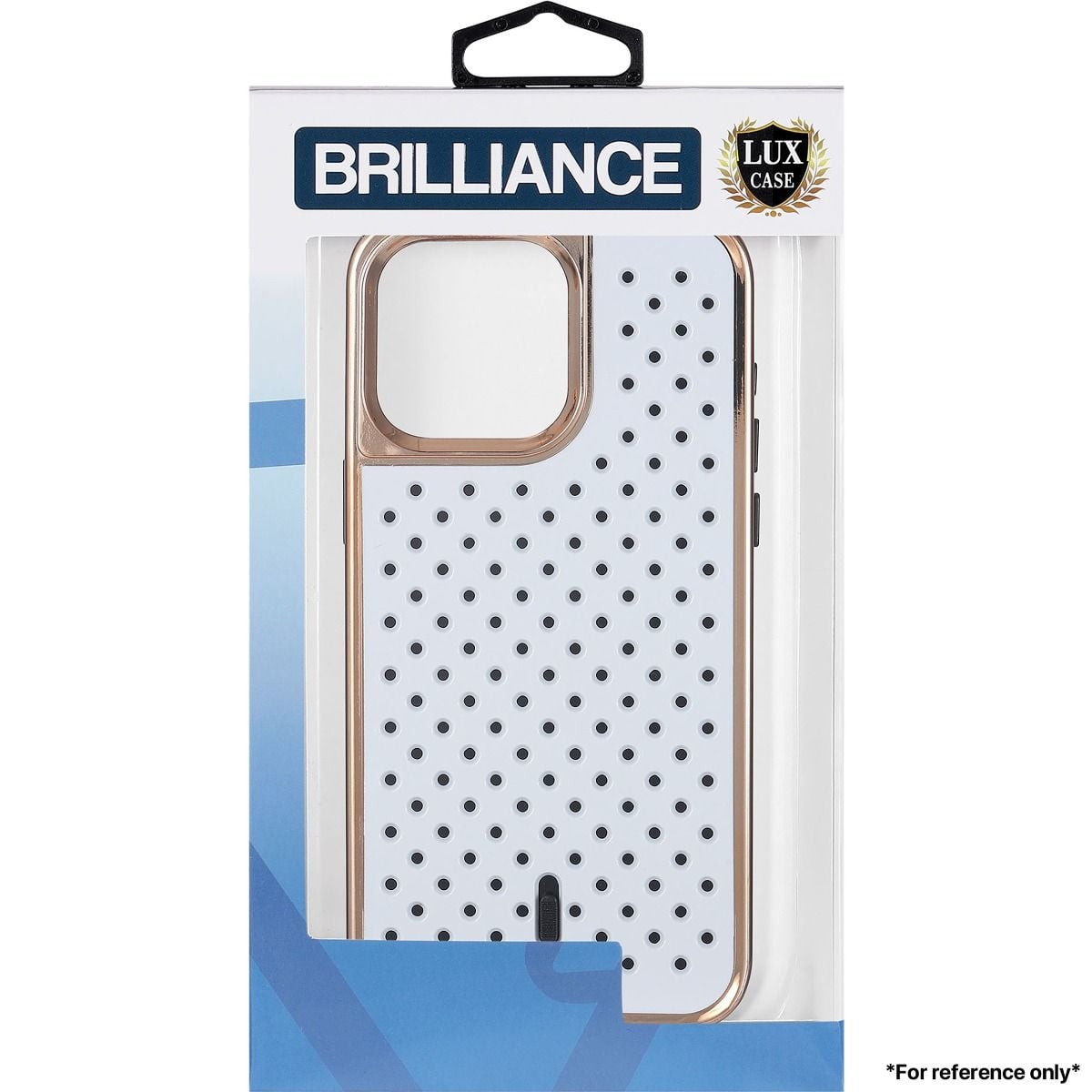 Brilliance LUX for Iphone 15 Pro Max Honeycomb plating heat sink case White