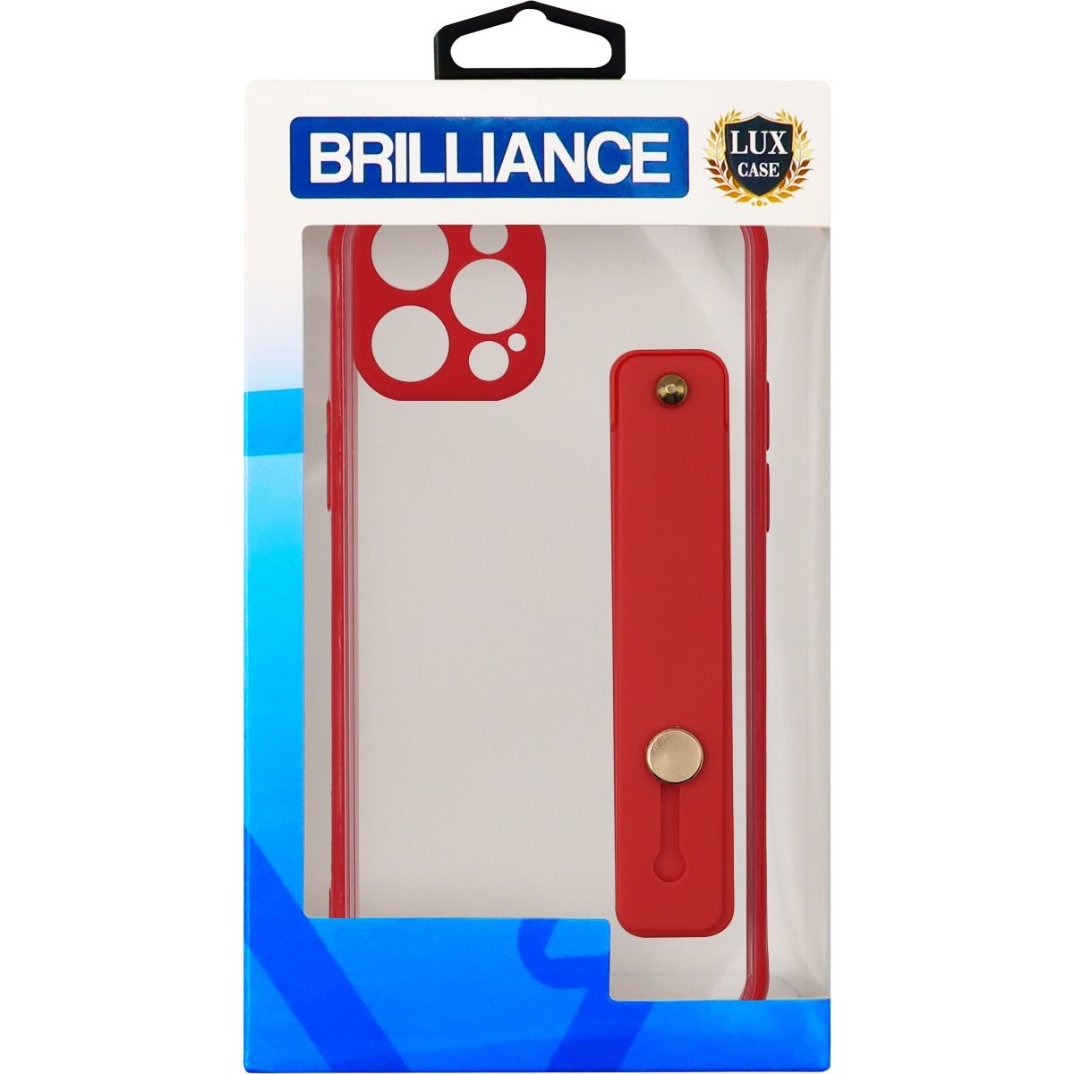 Brilliance LUX iPhone 12 PRO Two-in-one fine Hole case Red