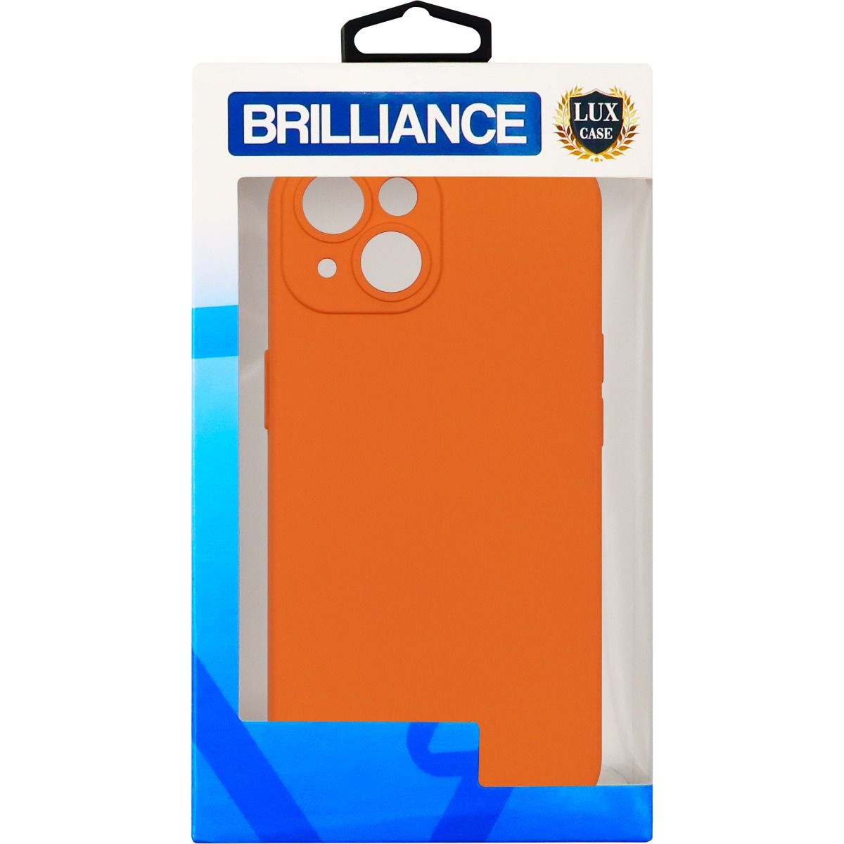 Brilliance LUX iPhone 15 Plus Liquid Silicone Case Orange