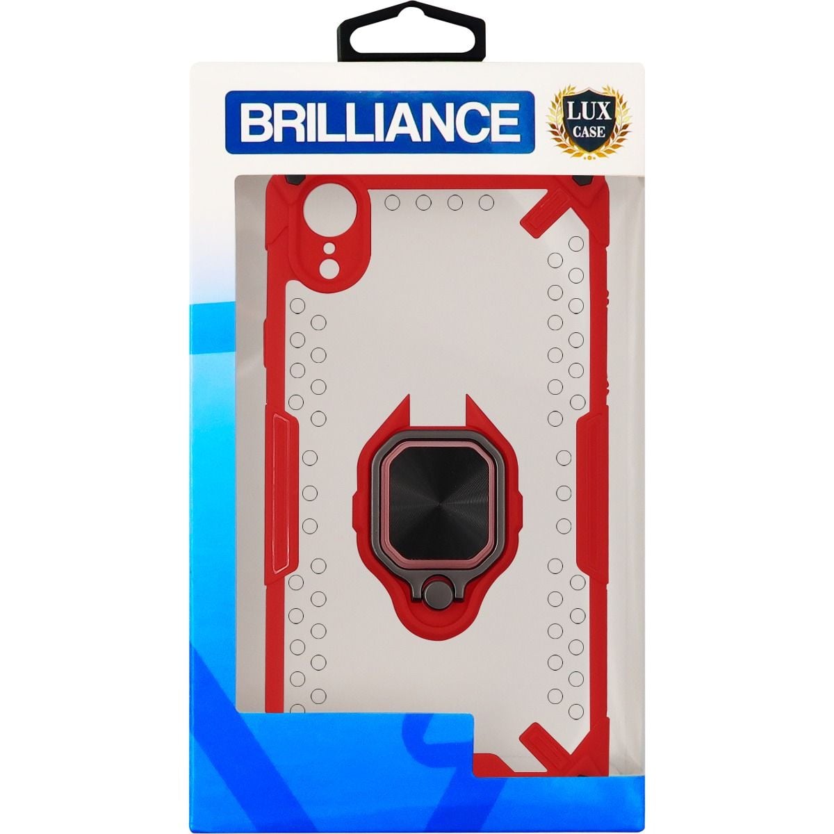 Brilliance LUX iPhone X Vulcan Warrior Case Red