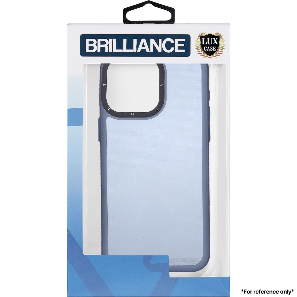 Brilliance LUX for Iphone 15 Plus Photo Frame Dual Color Camera case Blue