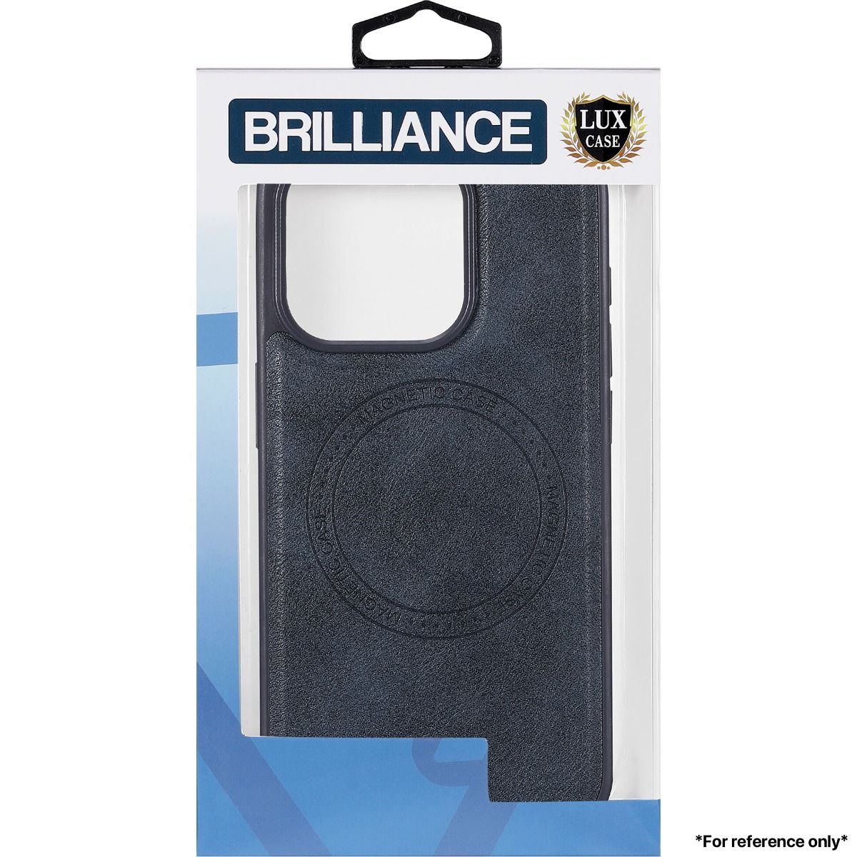 Brilliance LUX for Iphone 15 Pro Max Skin phone case (TPU+PC material+PU leather material) Case Blue