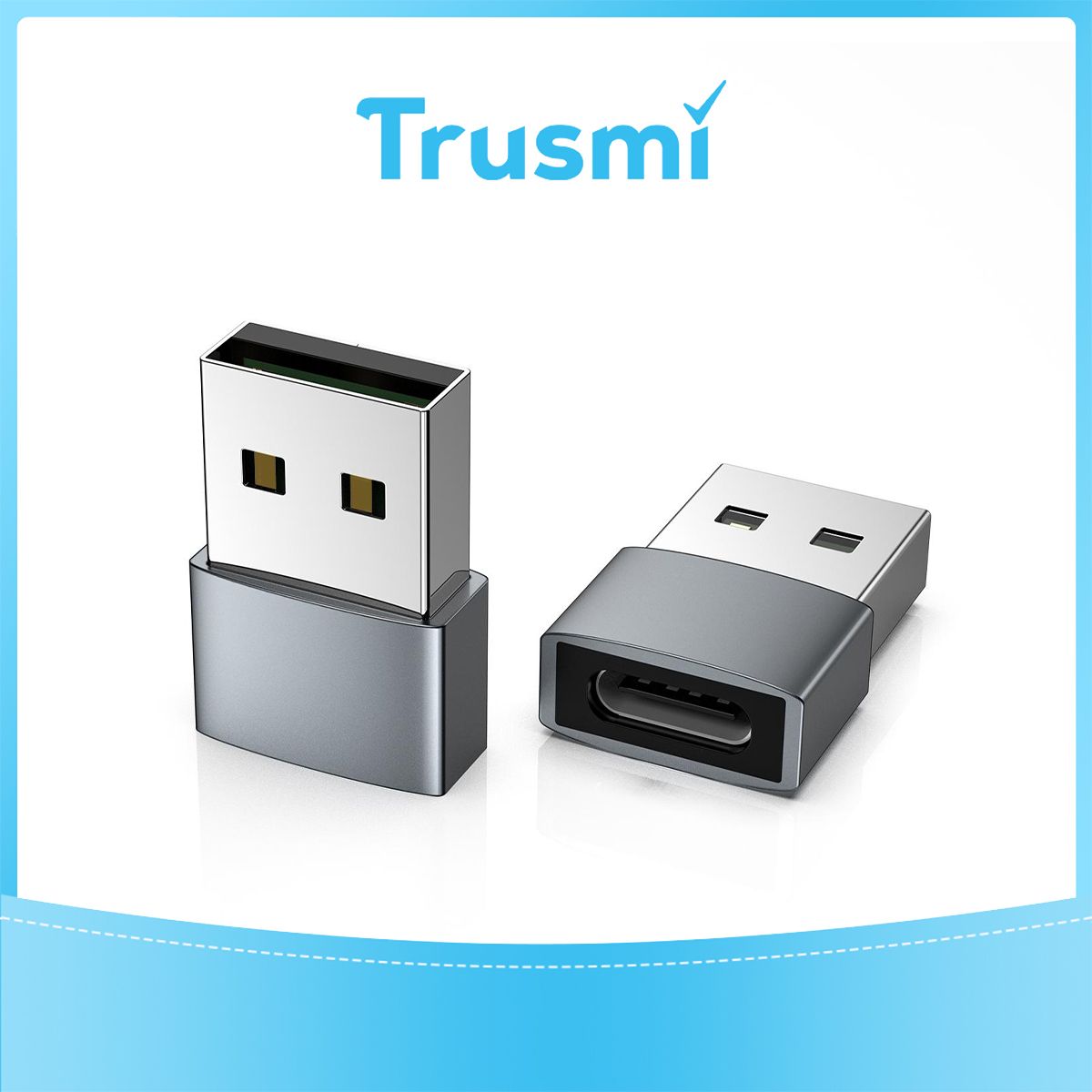 TRUSMI USB to Type-C OTG Charging Audio Adapter