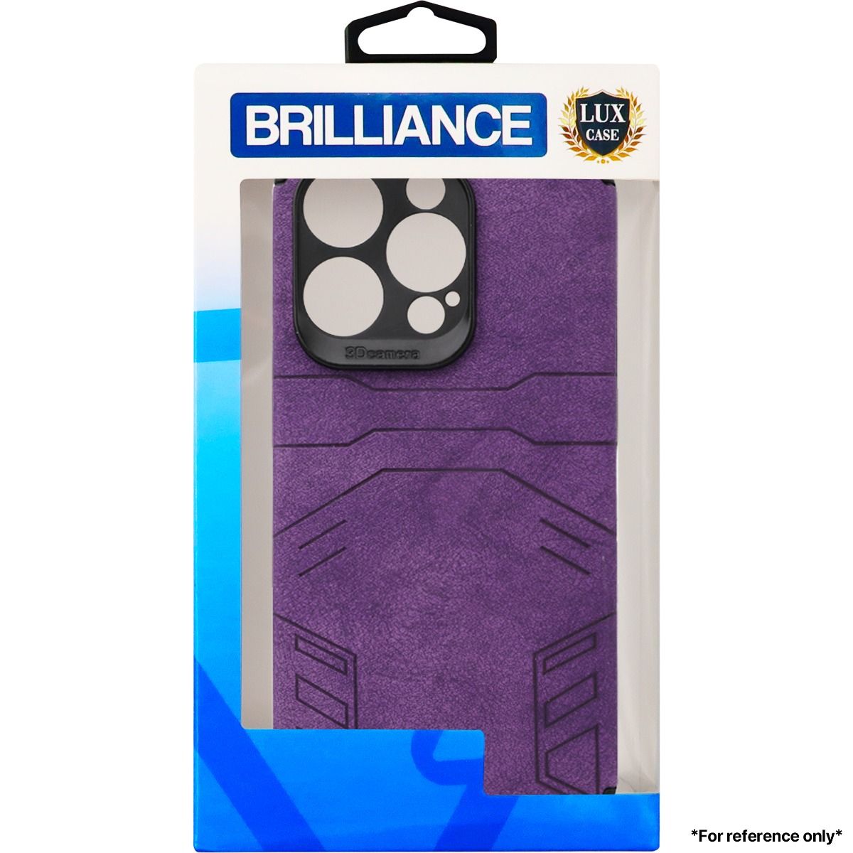 Brilliance LUX For iPhone 11 Eye Protection Four-Pack Edge Leather Case Purple