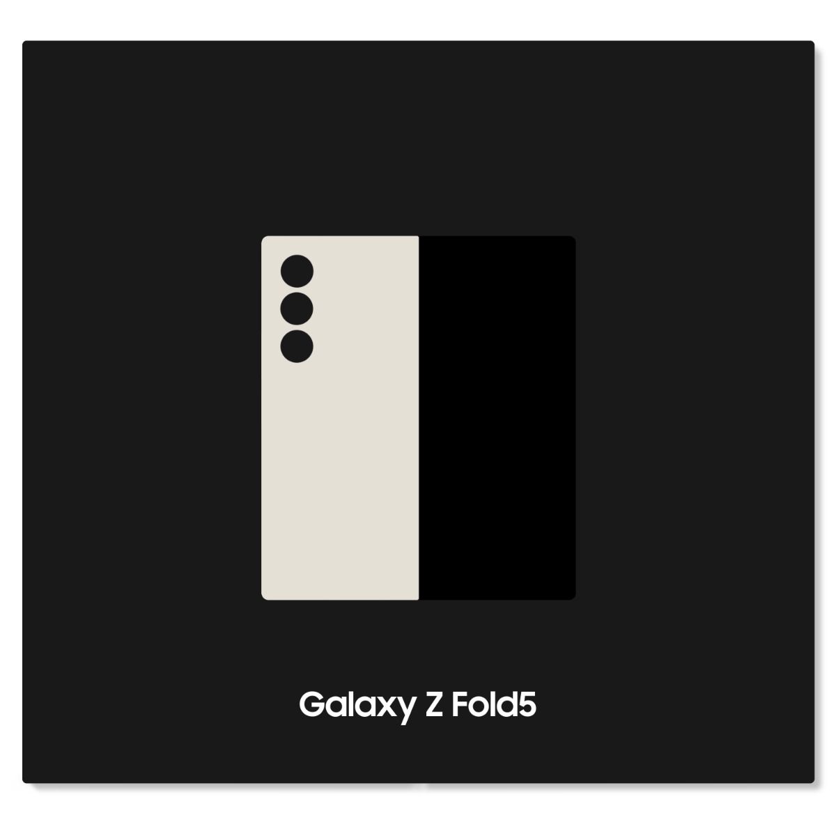 BOX FOR SAMSUNG GALAXY Z FOLD 5 CREAM