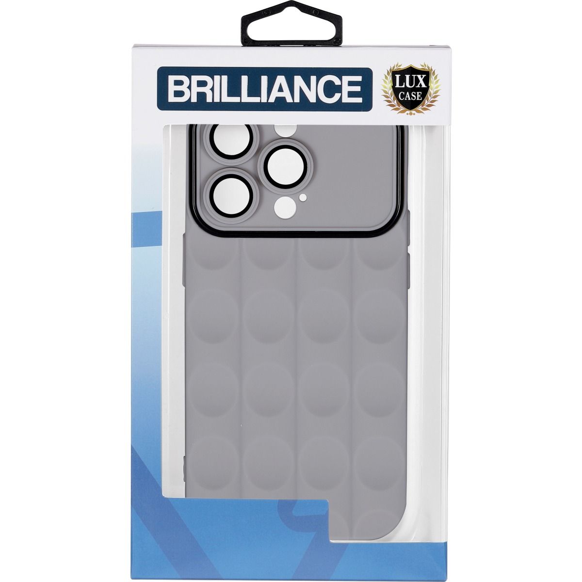Brilliance LUX iPhone 15 Plus Black Frame Gradient Case Light Brown