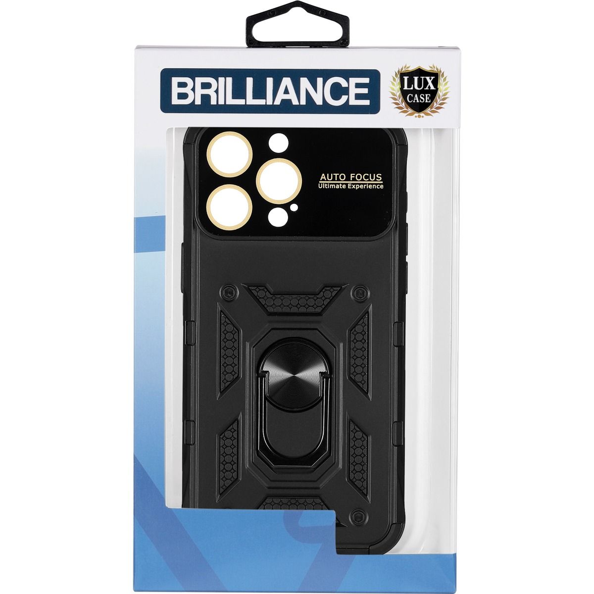 Brilliance LUX iPhone 15 Pro Max Thunder big window Case Black