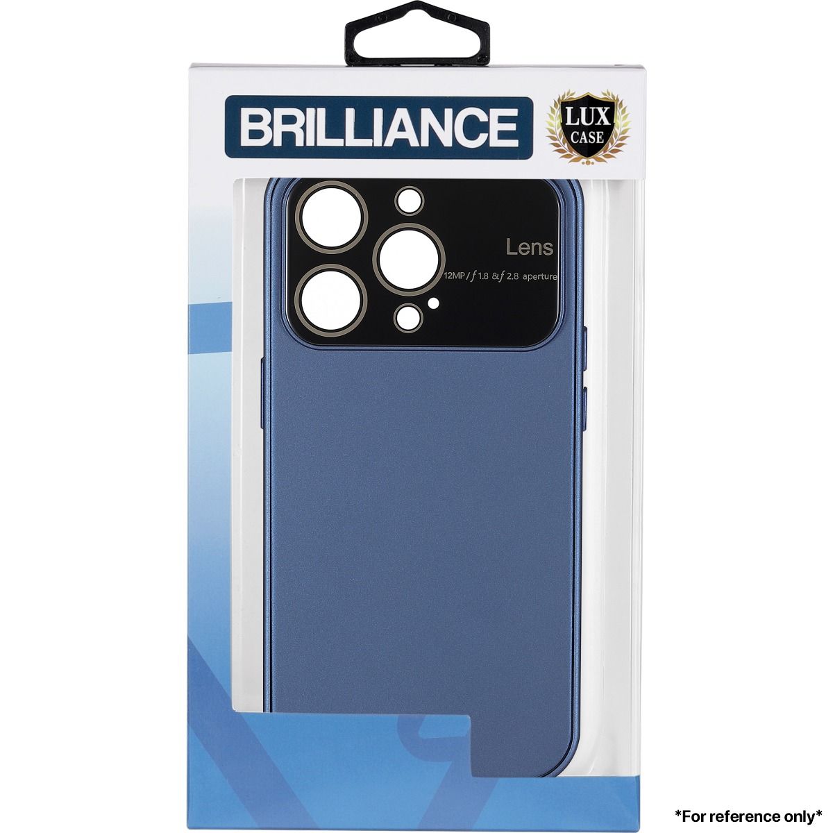 Brilliance LUX iPhone 15 Large glass window Case Dark Blue