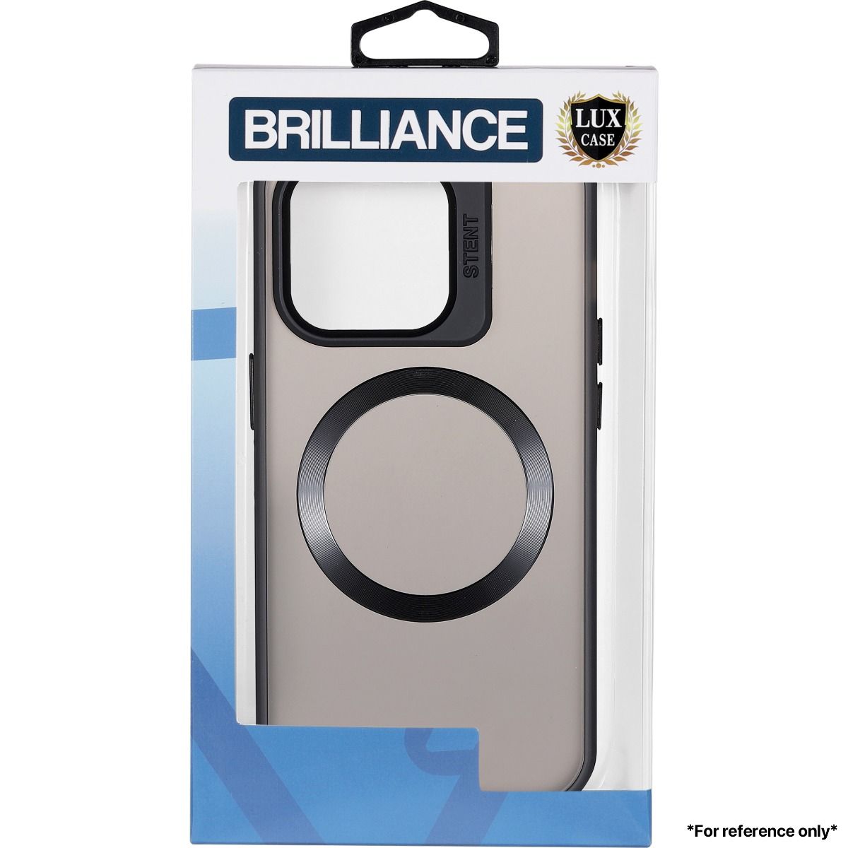 Brilliance LUX iPhone 13 Pro Lens holder transparent CD pattern Case Black