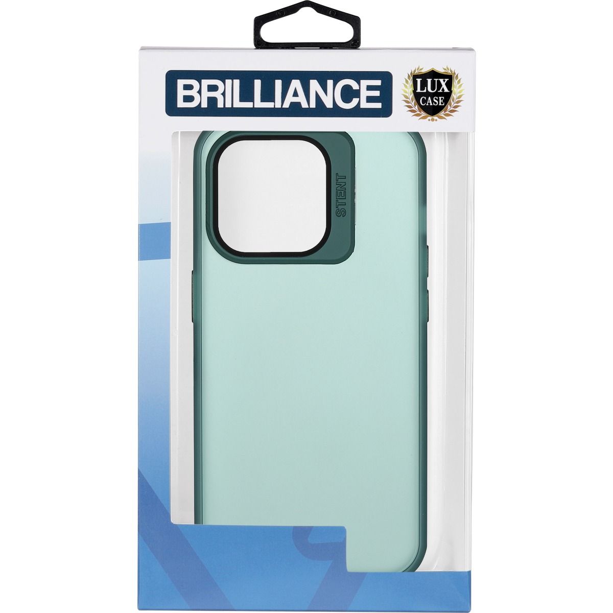 Brilliance LUX iPhone 15 Pro Max Lens holder transparent Case Green