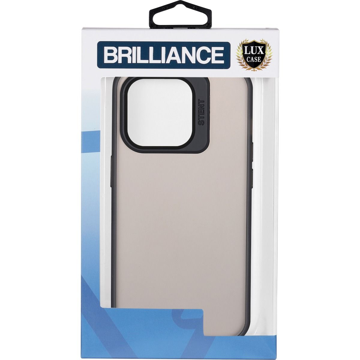Brilliance LUX iPhone 15 Plus Lens holder transparent Case Black