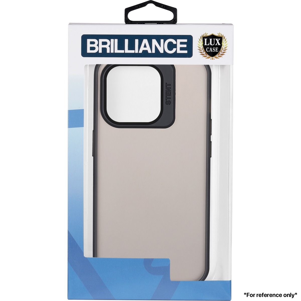 Brilliance LUX iPhone 15 Lens holder transparent Case Black