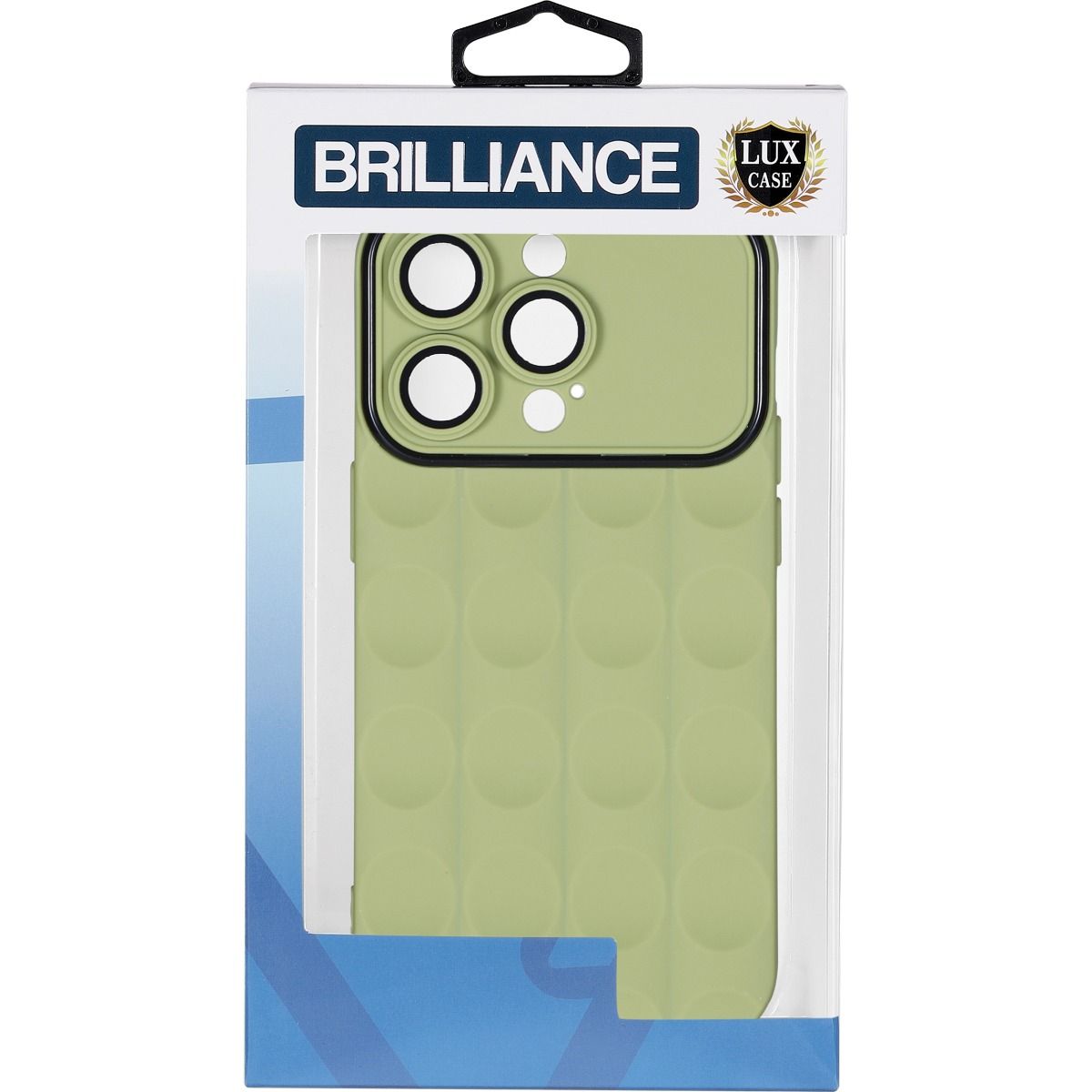 Brilliance LUX iPhone 15 Pro Max Black Frame Gradient Case Green