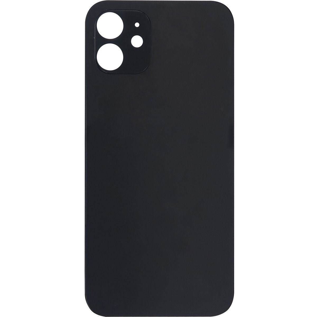 iPhone 12 Back Glass Door without Camera Lens Black ( OEM PULL)