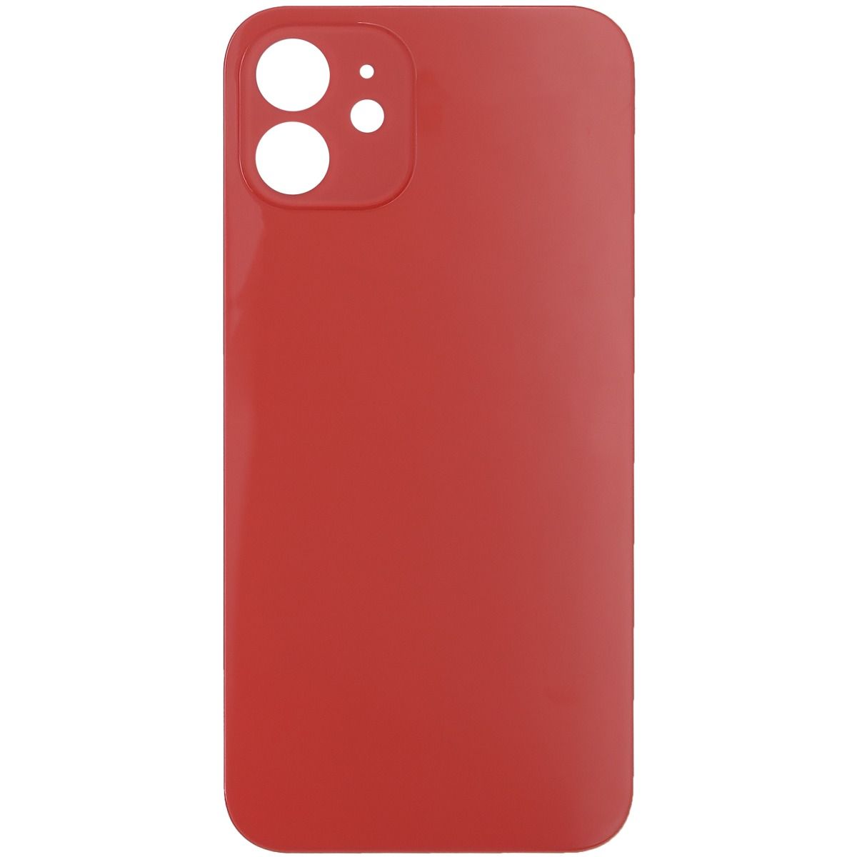 iPhone 12 Back Glass Door without Camera Lens Red (OEM PULL)