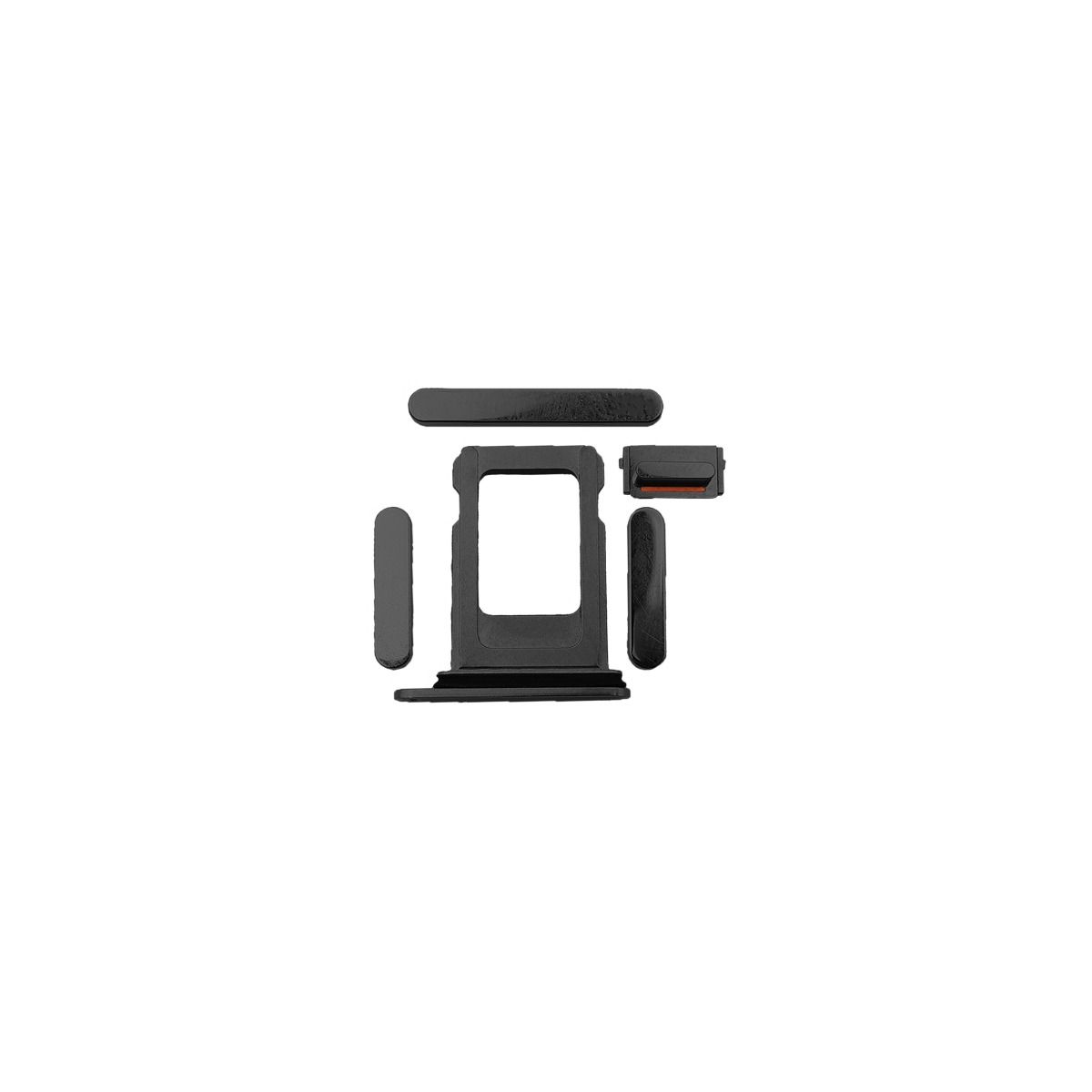 iPhone 12 mini sim tray, volume, mute power button black