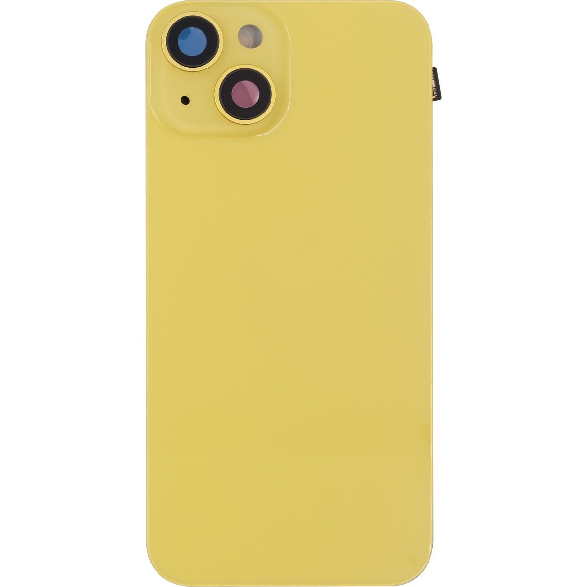 iPhone 14 Back Glass W/Steel Plate Yellow (OEM PULL)