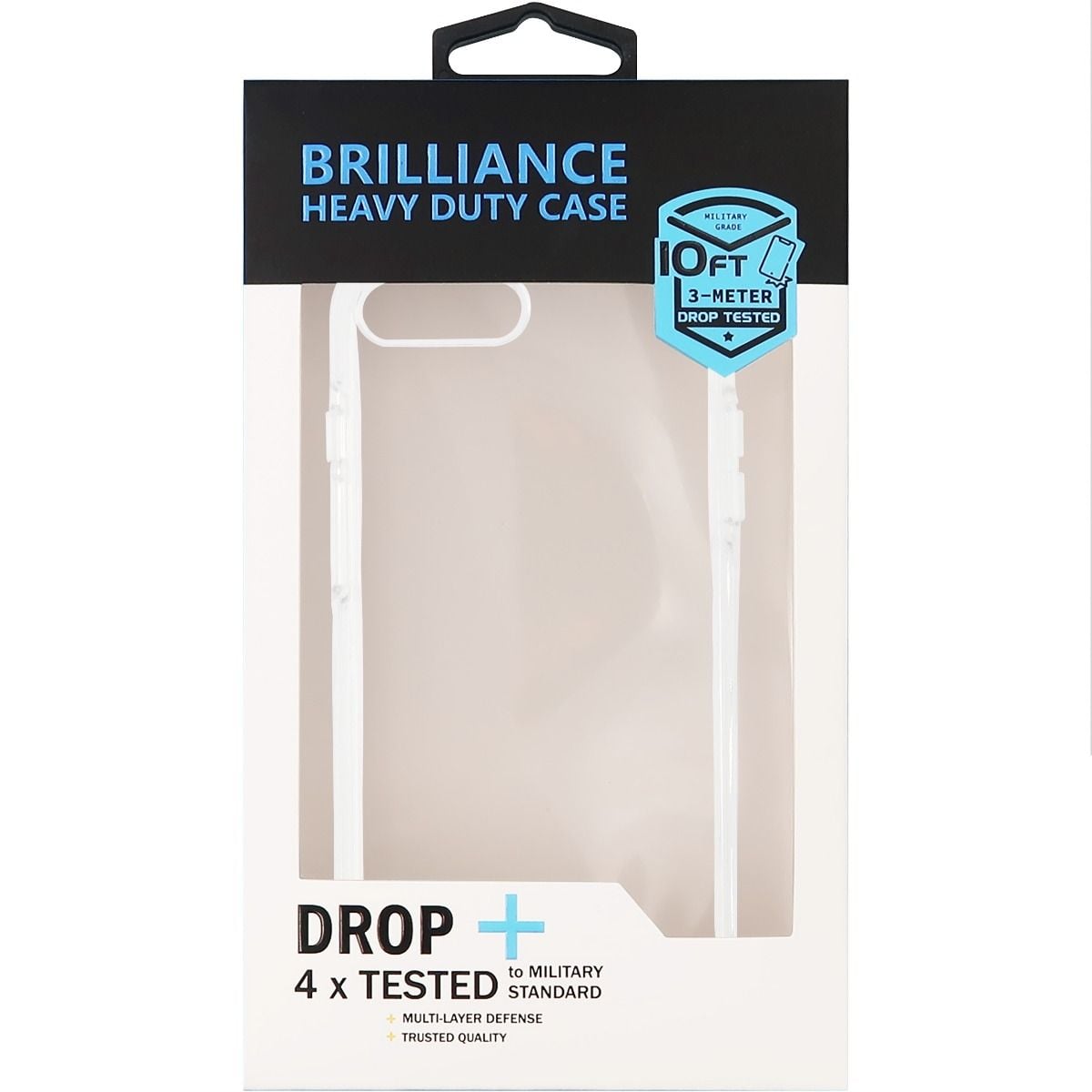 Brilliance HEAVY DUTY iPhone 7 Plus / 8 Plus Slim Series Case Clear