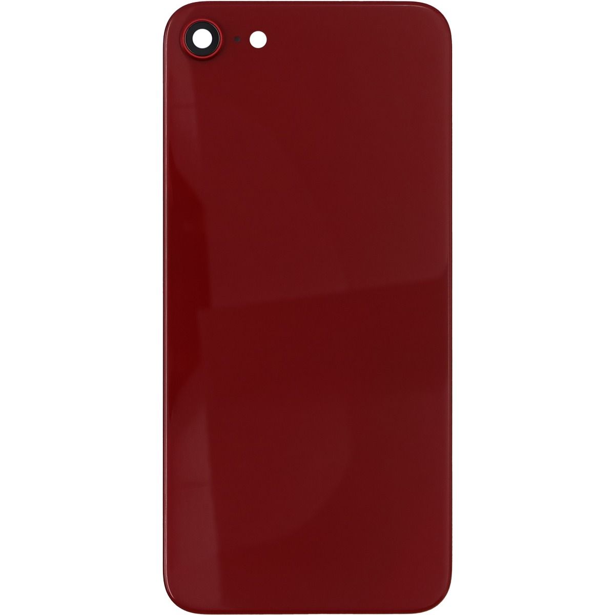 iPhone 8 Back Glass w/ Camera Lens Red (No logo)  NO LOGO