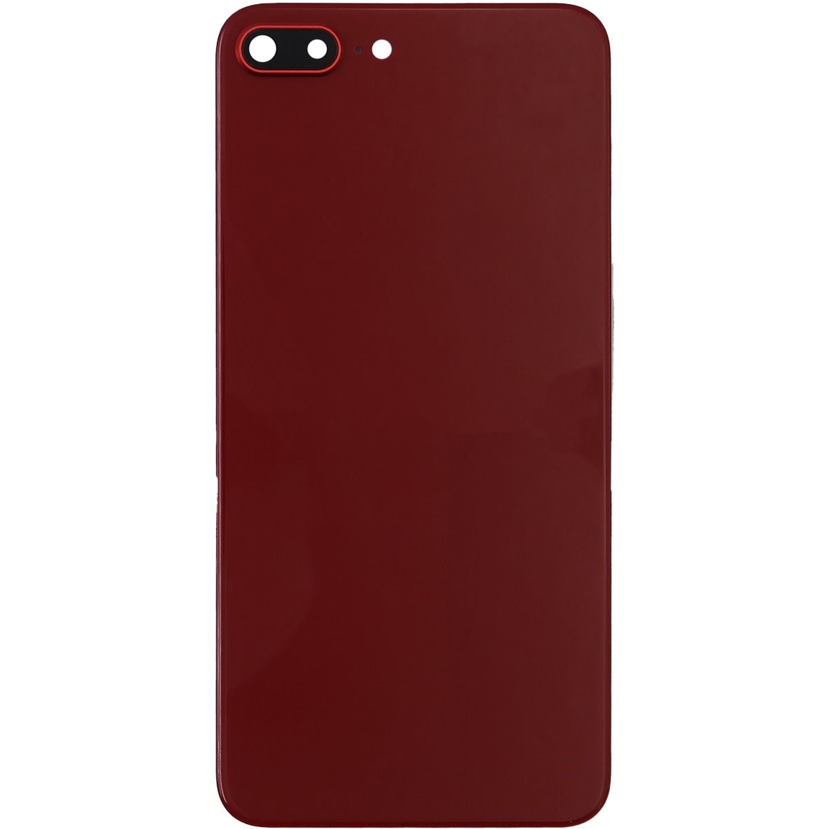 iPhone 8 Plus Back Glass without Camera Lens Red  NO LOGO