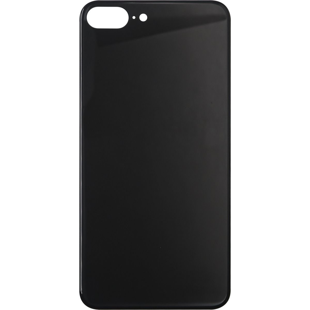iPhone 8 Plus Back Glass without Camera Lens Black ( OEM PULL )