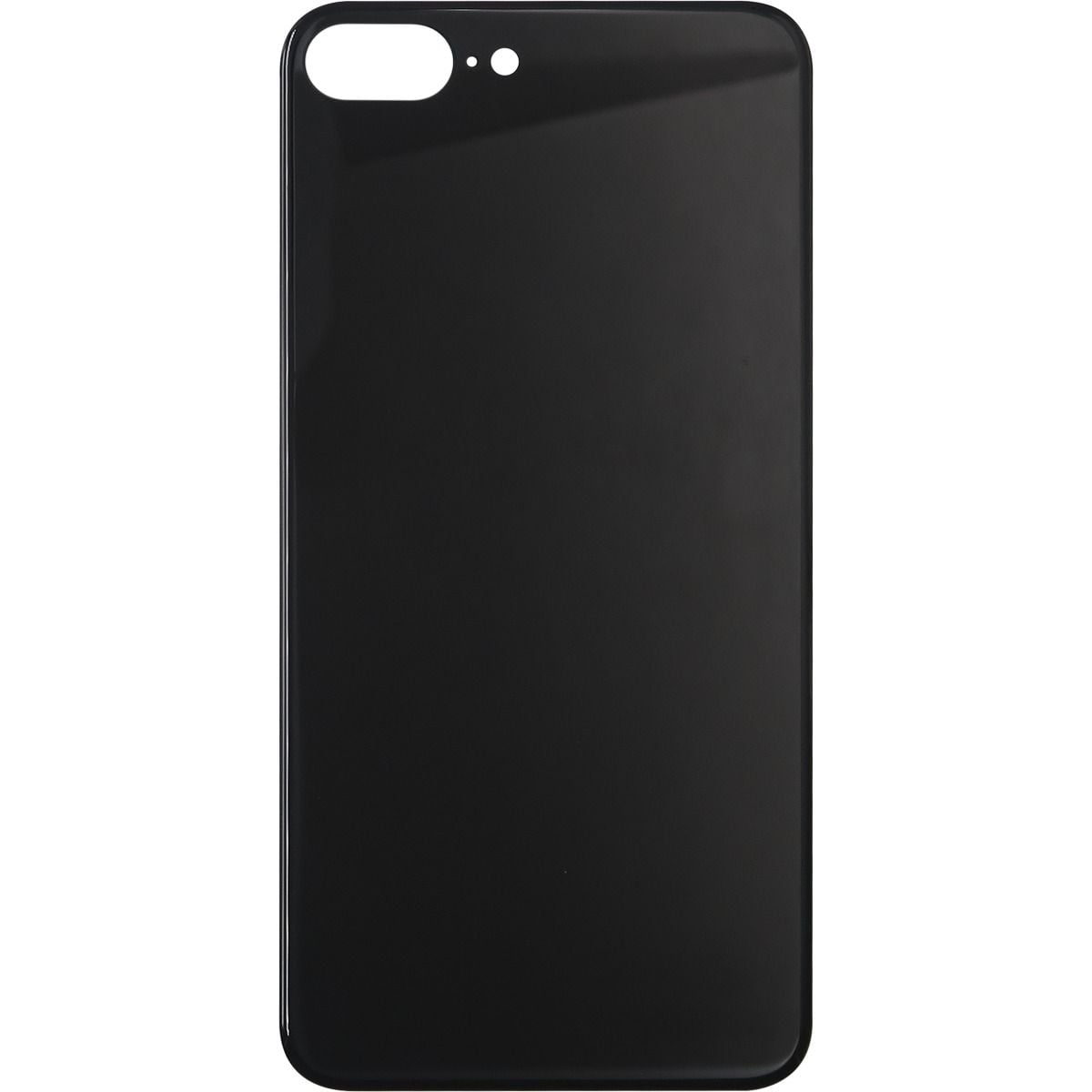 iPhone 8 Plus Back Glass without Camera Lens Black NO LOGO
