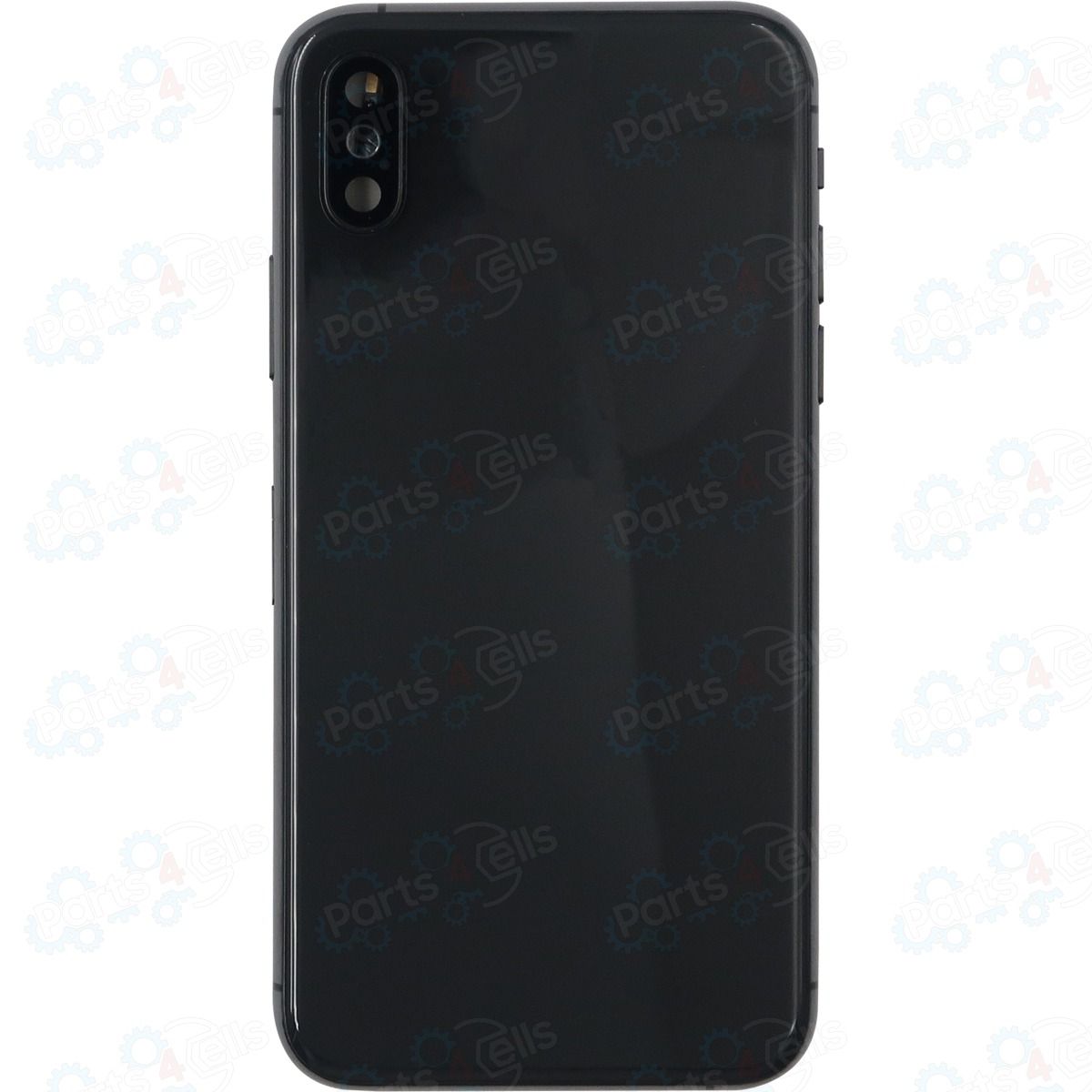 iPhone XS Back Housing w/ Small Parts Black NO LOGO