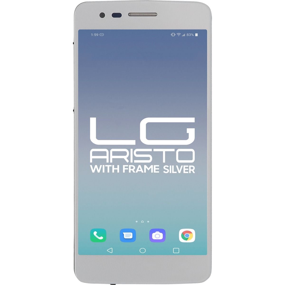 LG Aristo LCD With Touch + Frame Silver