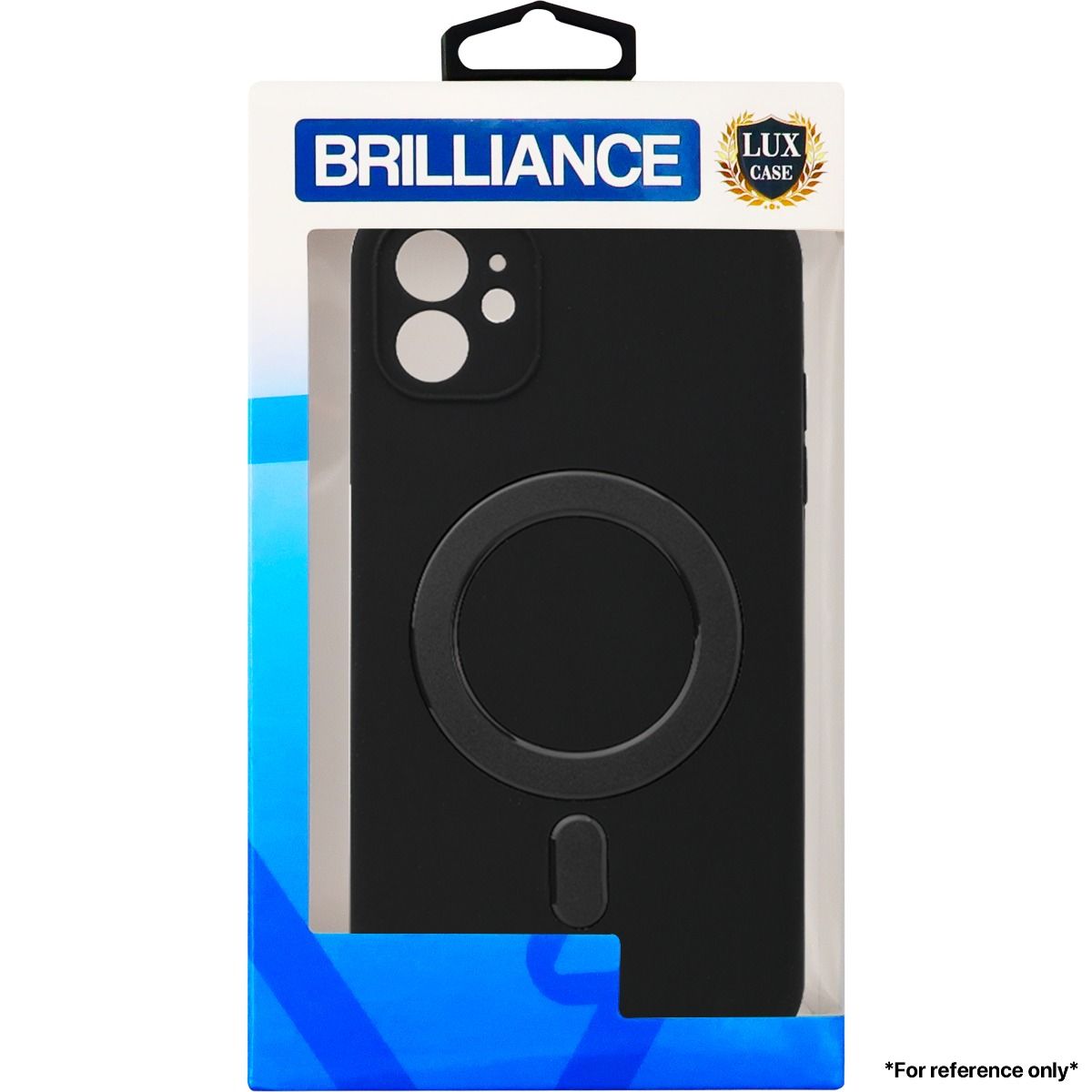 Brilliance LUX For iPhone 14 Pro Max Magnetic Liquid Silicone Case Black