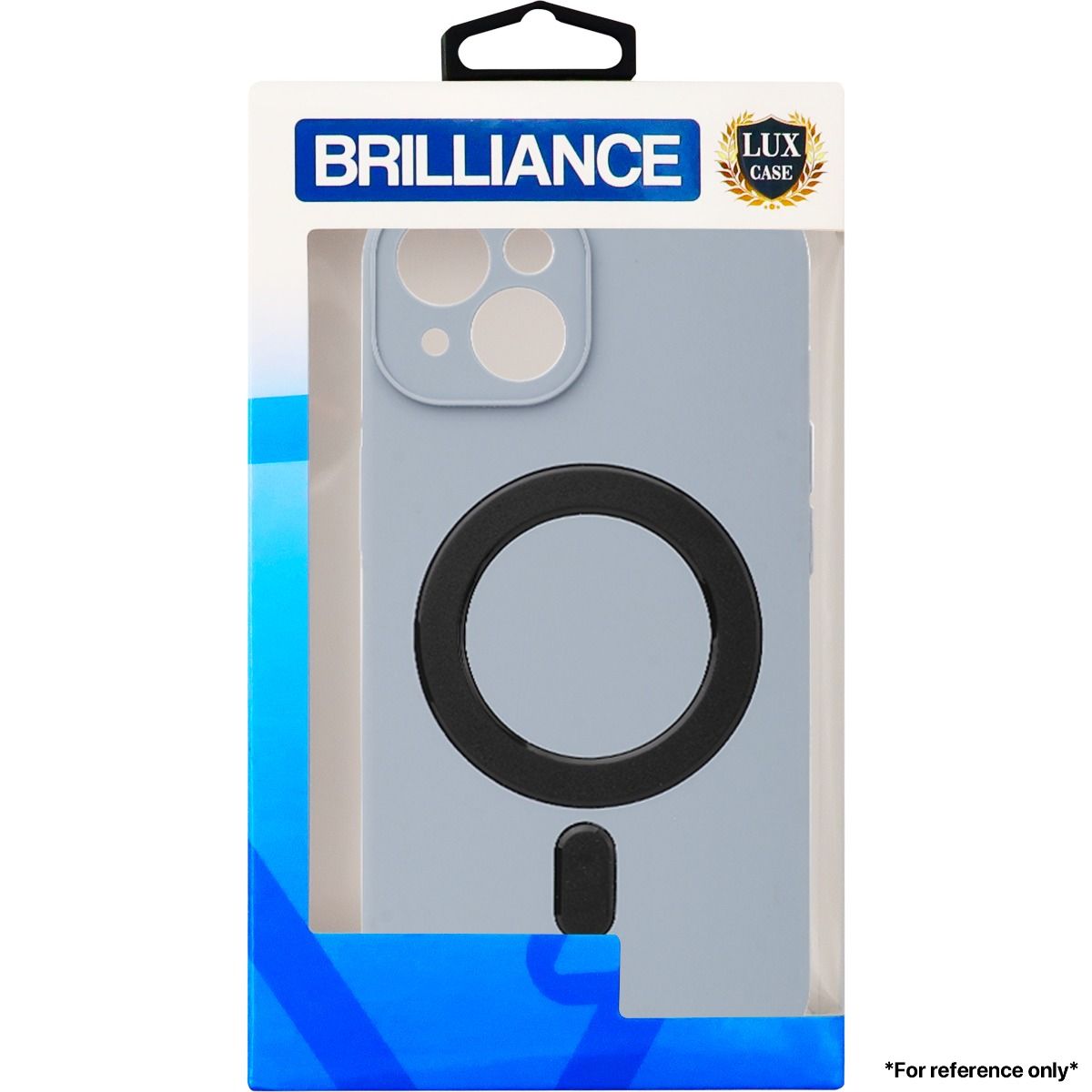 Brilliance LUX For iPhone 14 Magnetic Liquid Silicone Case Light Blue