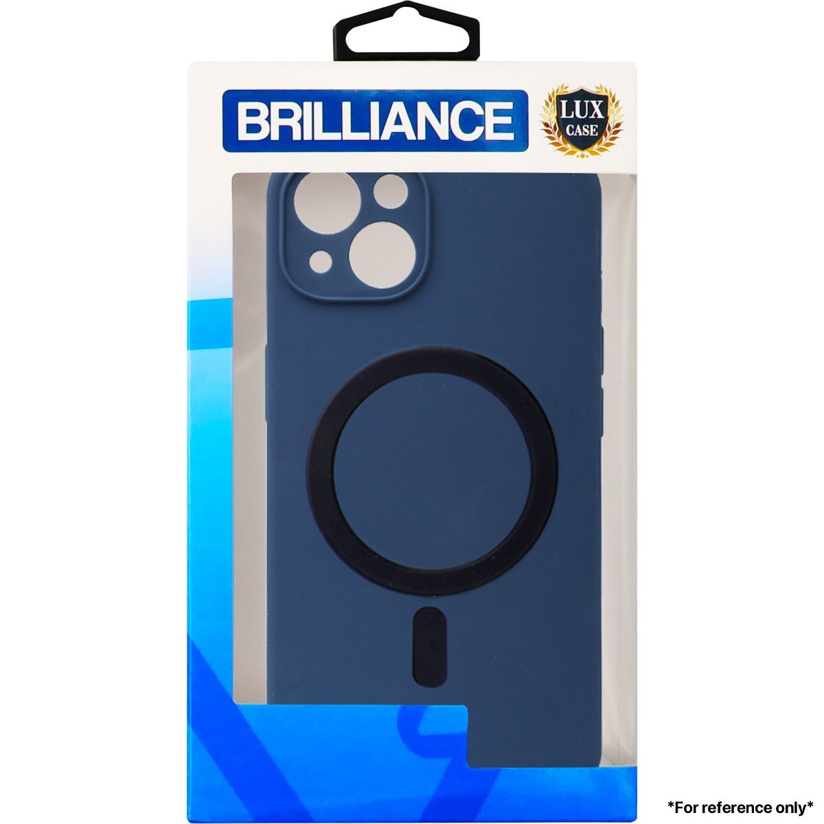 Brilliance LUX iPhone XR Magnetic wireless charging case Navy Blue