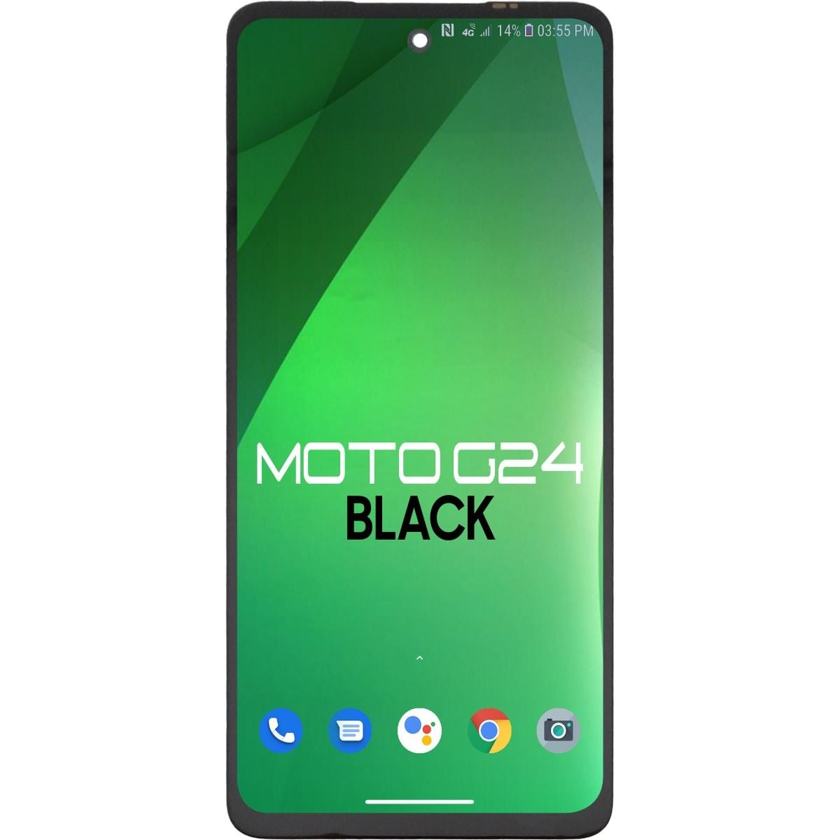Moto G24 (XT2423 / 2024) / G04 (XT2421 / 2024) / G24 Power (XT2425-1 / 2024) LCD With Touch Black  (Refurbished)