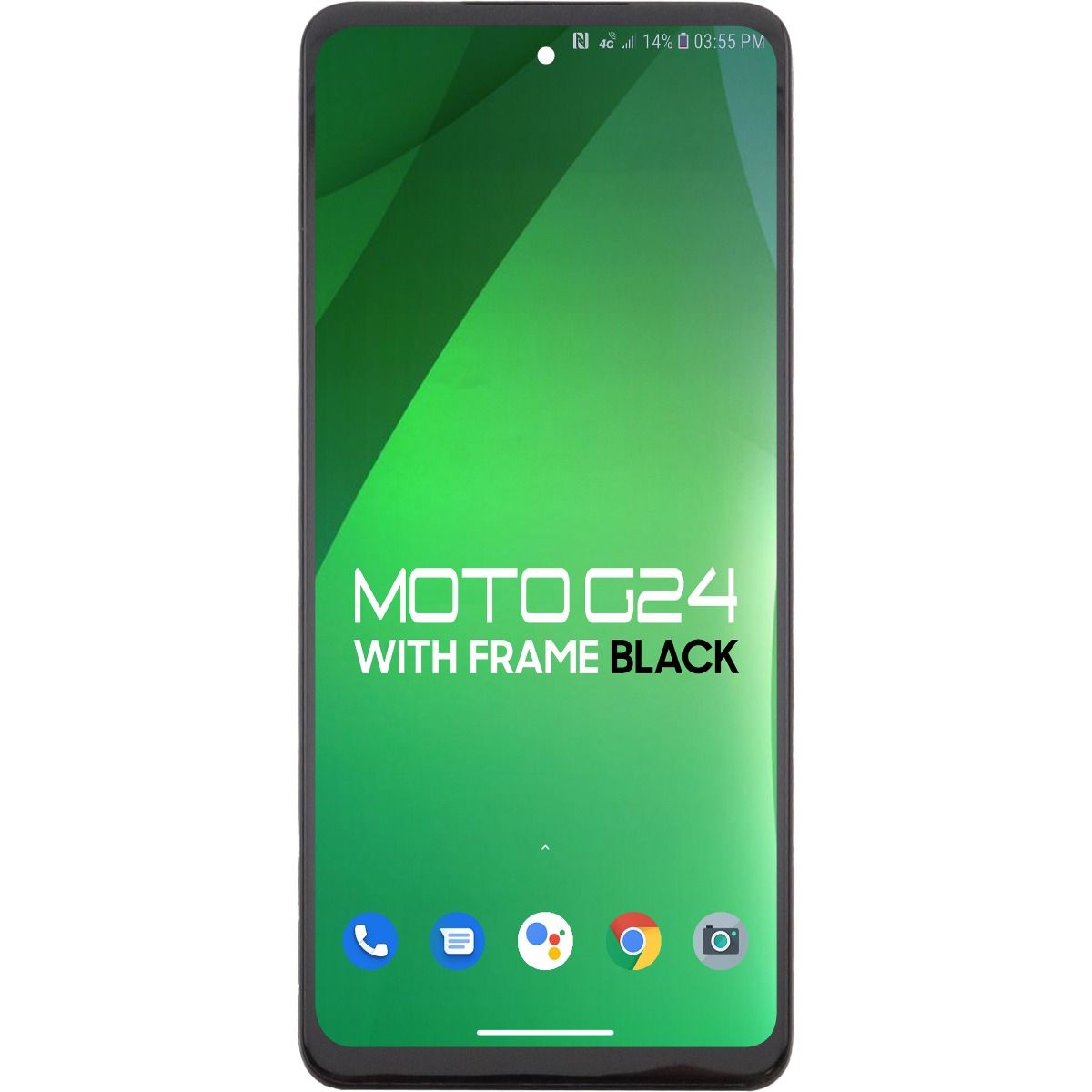 Moto G24 XT2423 2024 LCD With Touch + Frame Black (Refurbished)