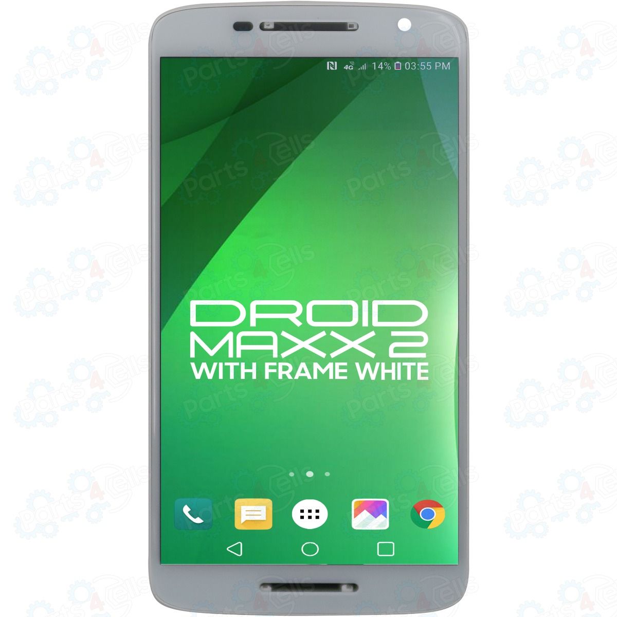 Motorola Moto X Play/Droid Maxx 2 LCD with Touch + Frame White XT1565