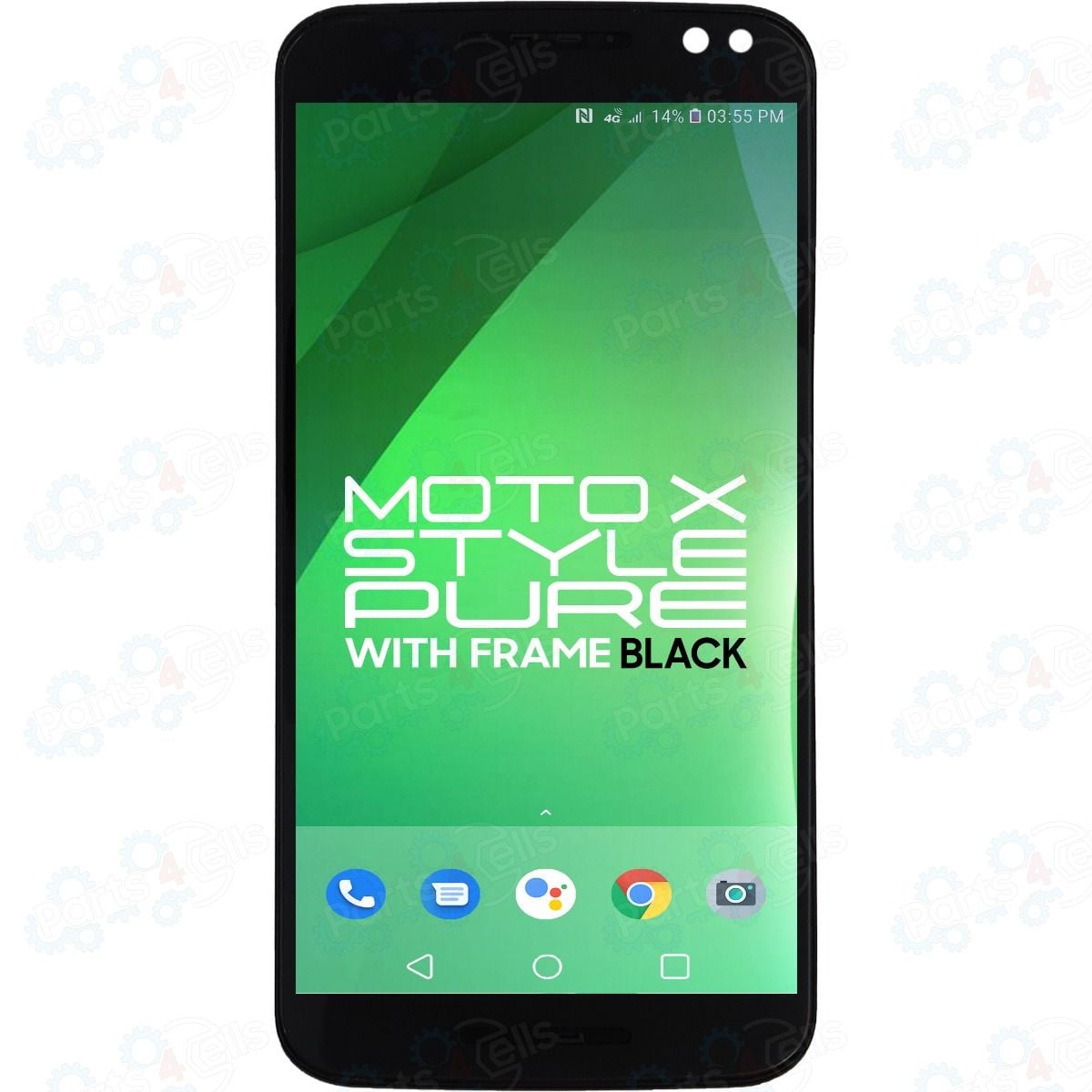 Motorola Moto X Play/Droid Maxx 2 LCD with Touch + Frame Black XT1563