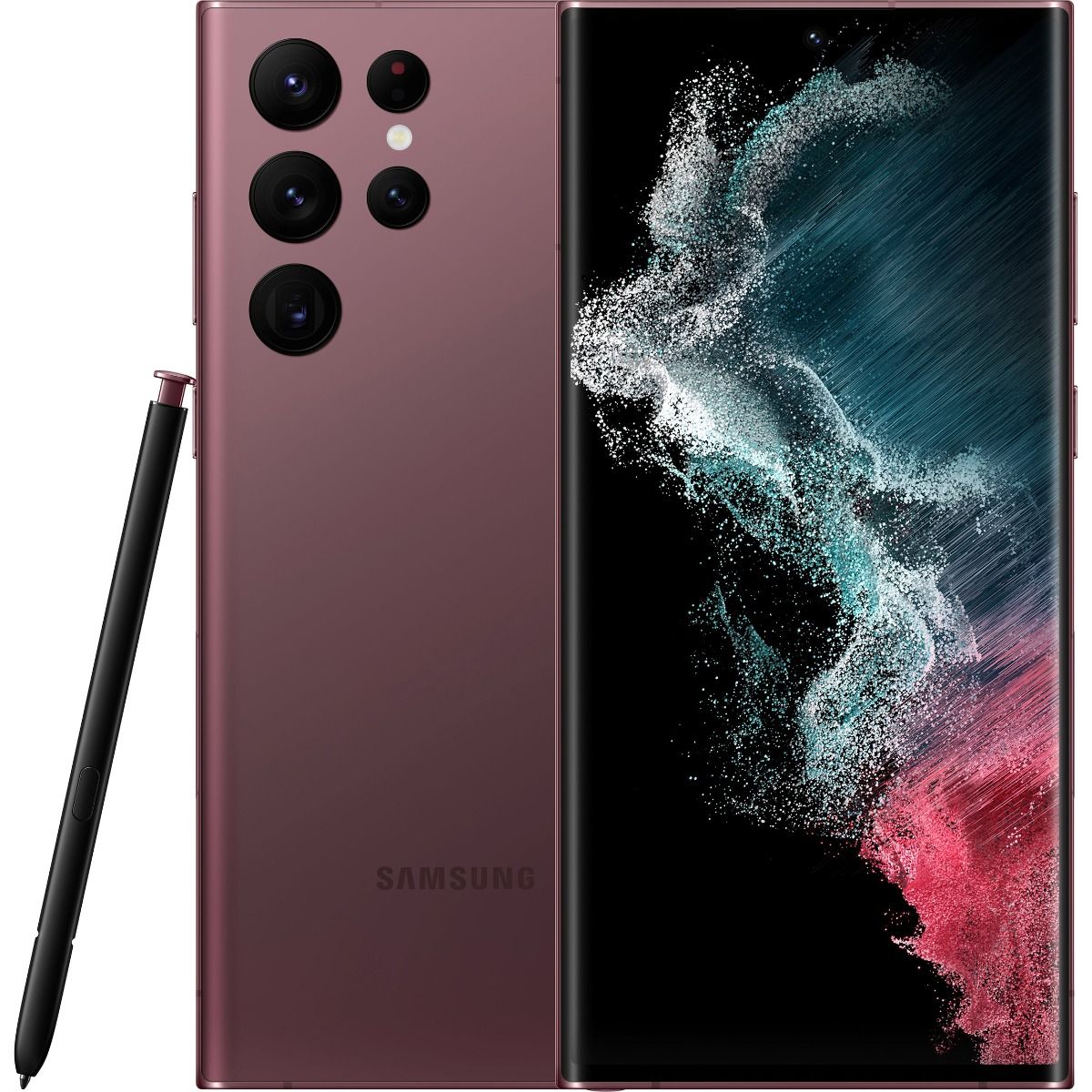 SAMSUNG S22 ULTRA BURUNDY EXCELLENT DOT 128GB
