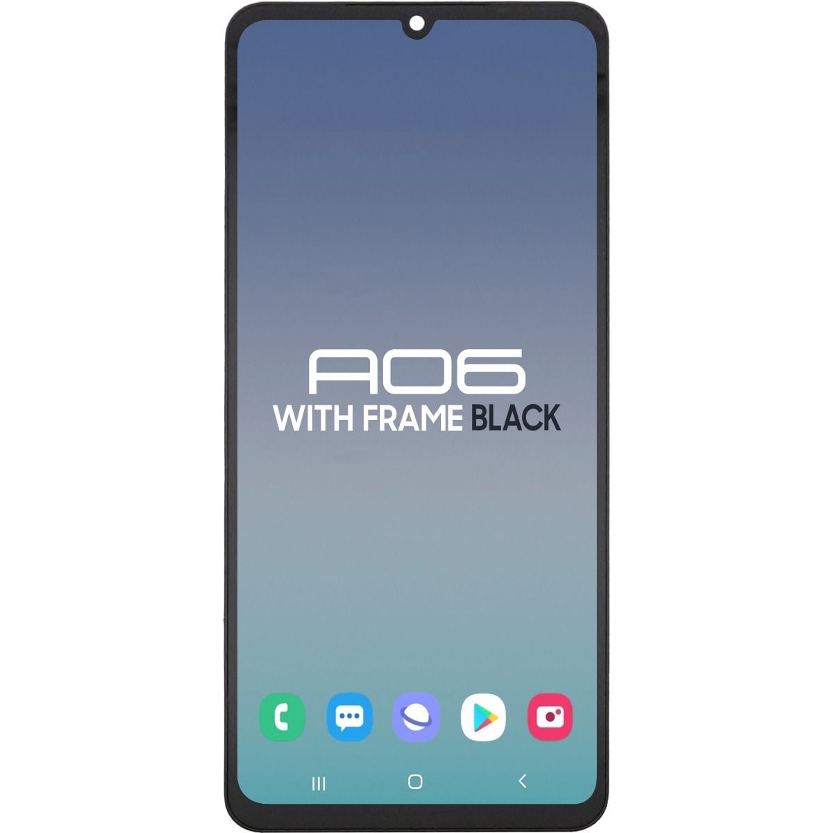 Samsung A06 (A065/2024) with Touch + Frame Black Incell