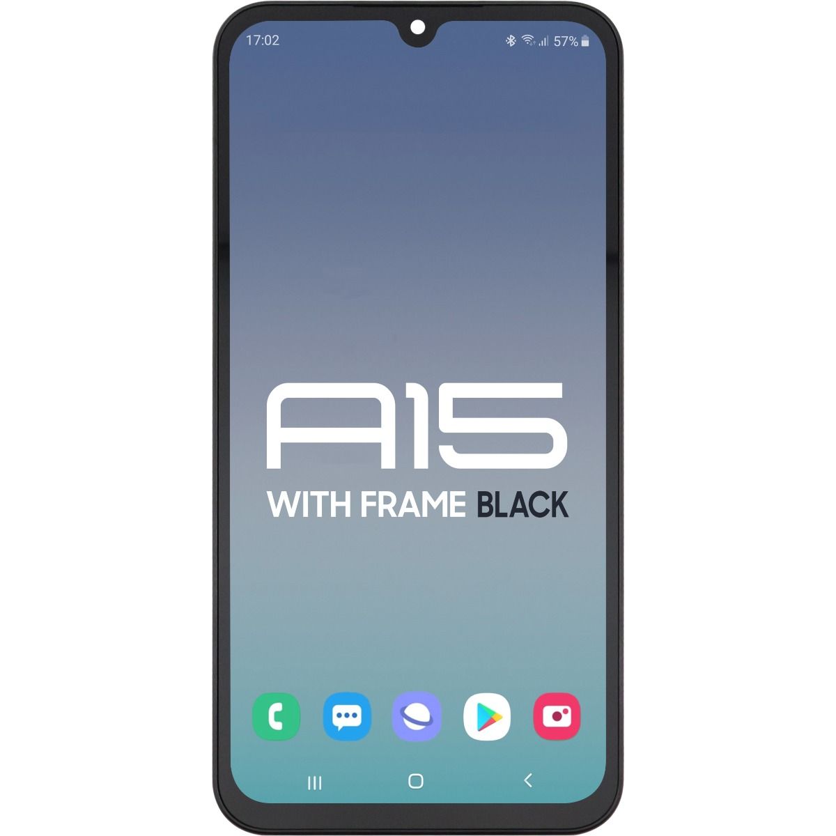 Samsung A15 4G/5G LCD With Touch + Frame Black SERVICE PACK