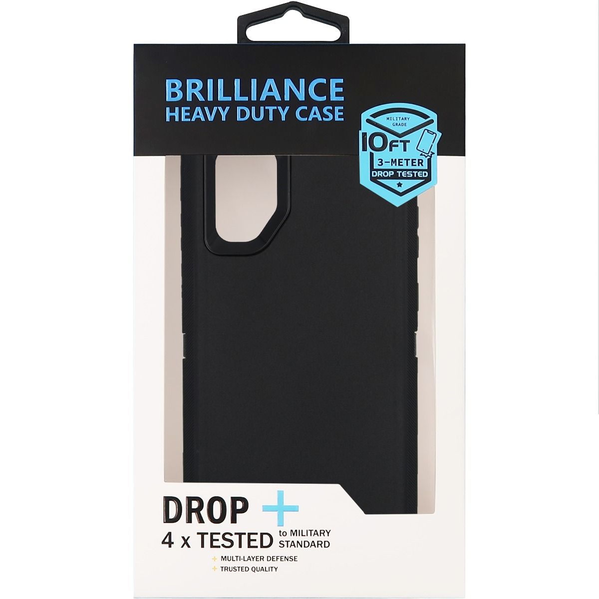 Brilliance HEAVY DUTY Samsung Note 10 Plus Pro Series Case Black