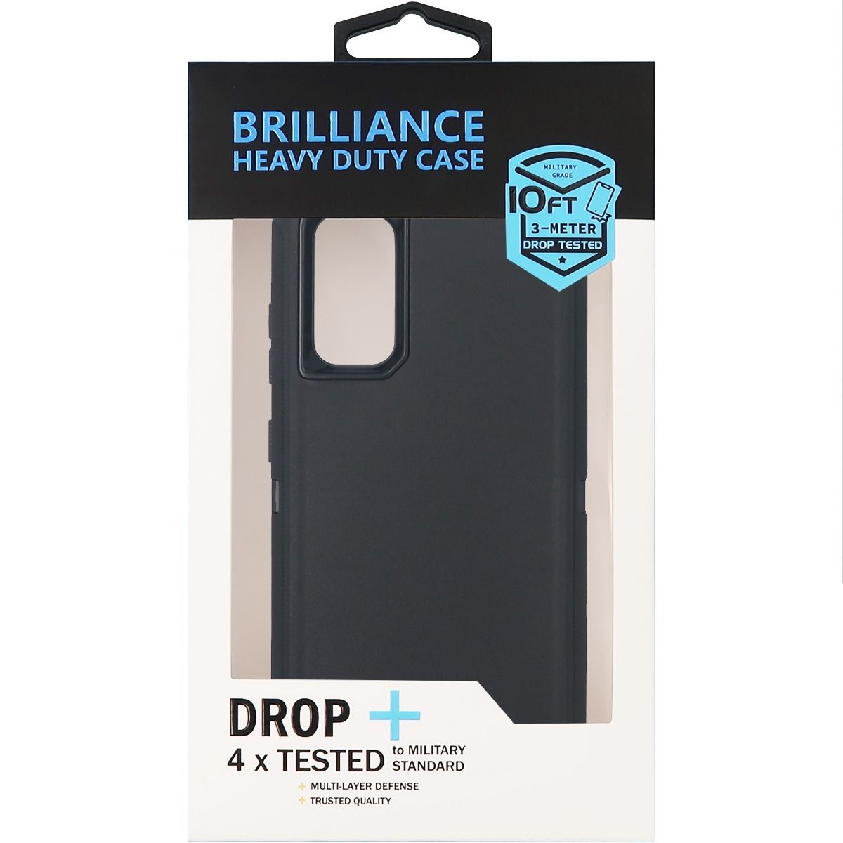 Brilliance HEAVY DUTY Samsung S20 Pro Series Case BlackÃ‚Â 