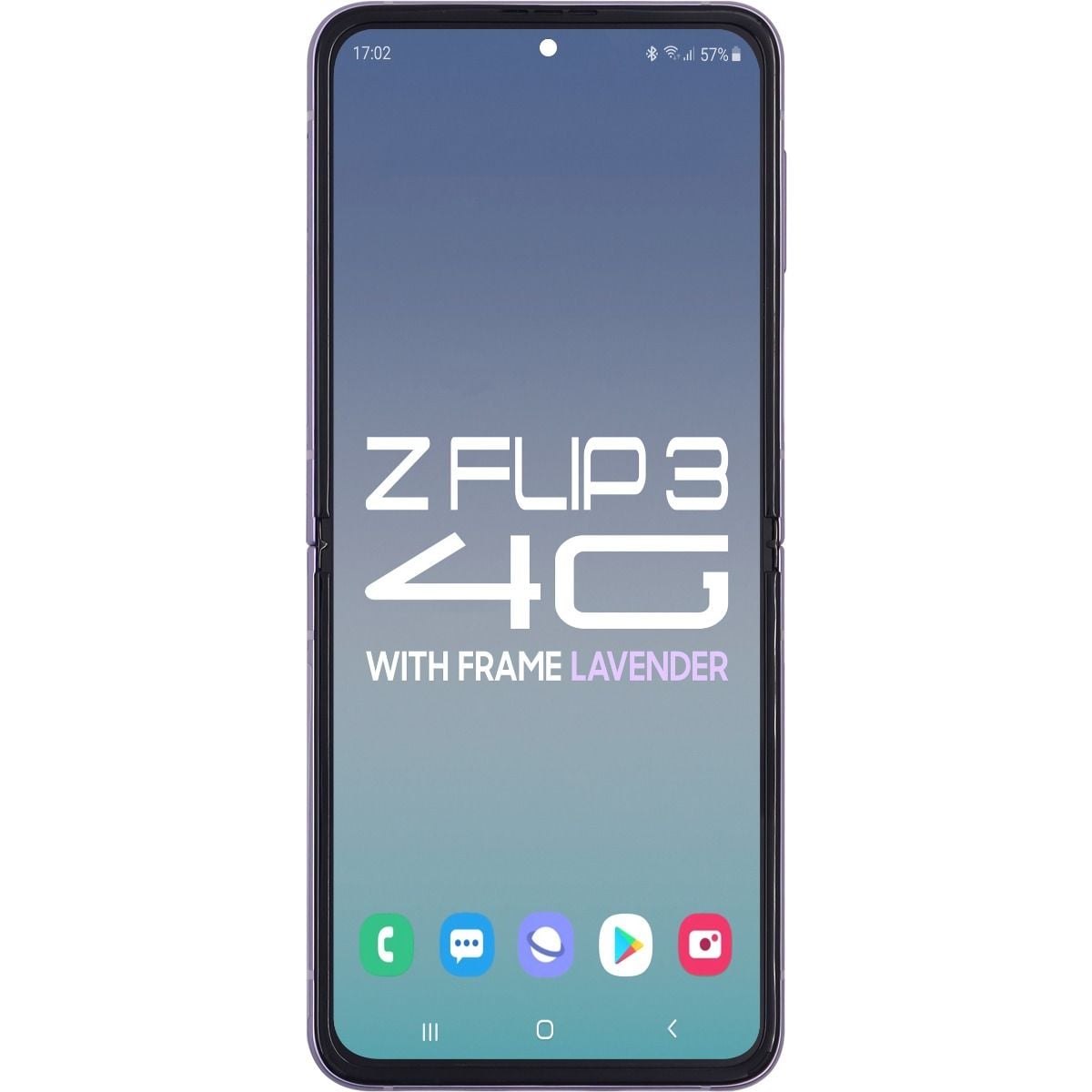 Samsung Z Flip 3 5G LCD With Touch + Frame Lavender Service Pack