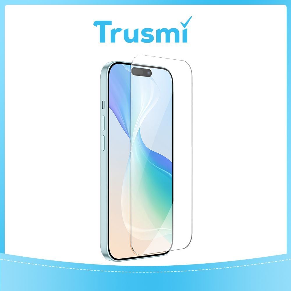 TRUSMI Clear Transparent Tempered Glass Screen Protector for iPhone 17 Air - 10-Pack