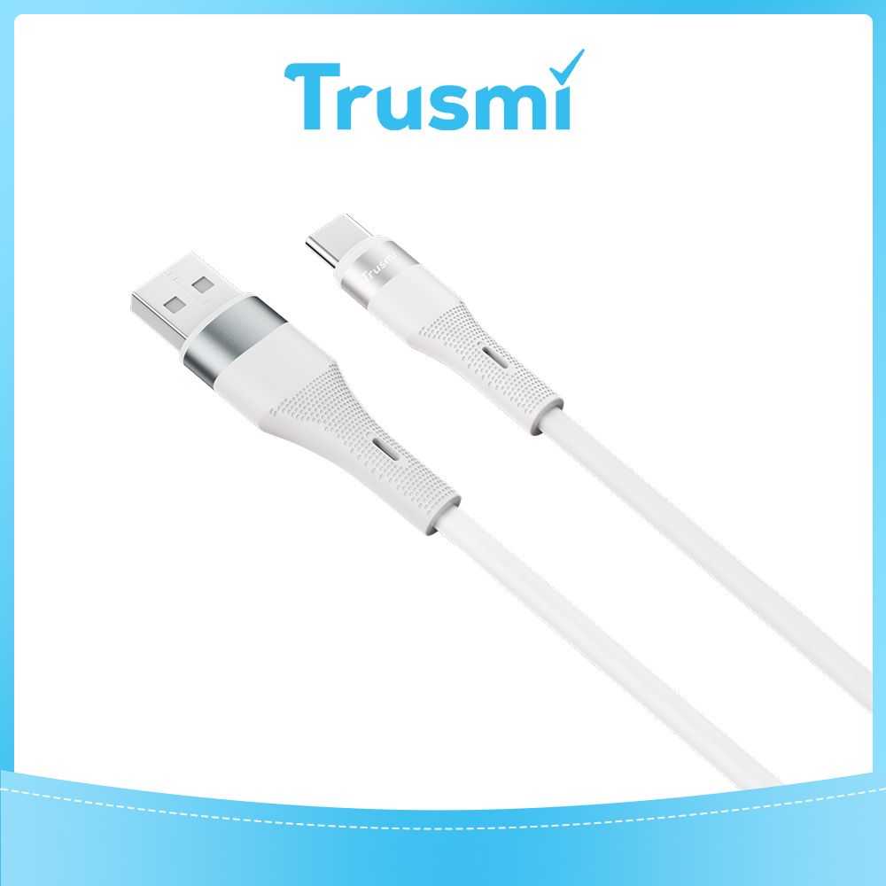 TRUSMI USB to Type C White Cable (1M)