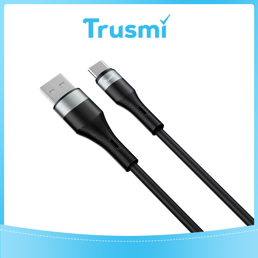 TRUSMI USB to Type C Black Cable (1M)
