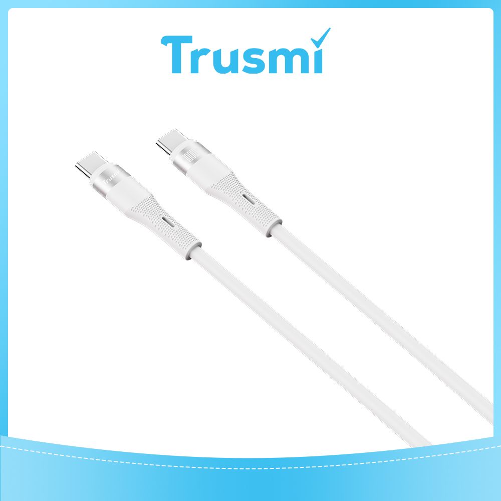 TRUSMI 100W Type C to Type C White Cable (1M)