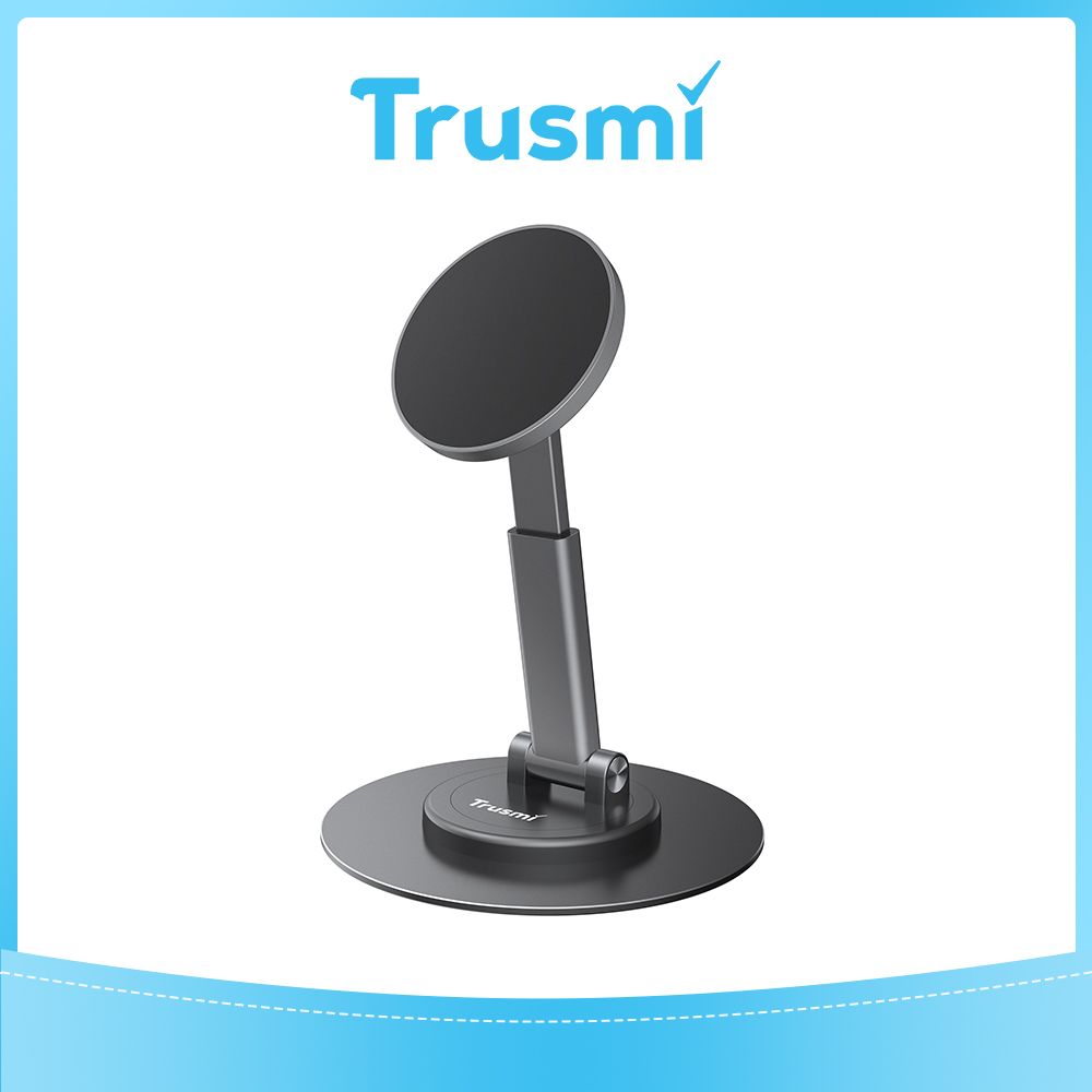 TRUSMI Magnetic 360° Rotating  Desktop Phone Stand Black