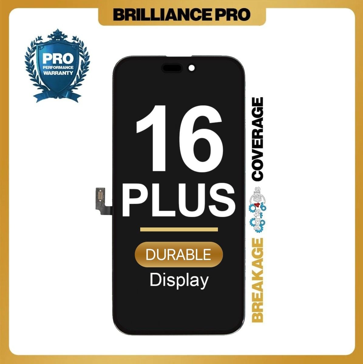 Brilliance Pro iPhone 16 Plus LCD With Touch Black HARD OLED